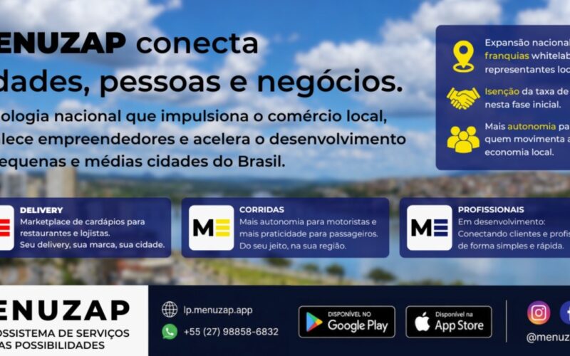 Menuzap quer construir modelo de autonomia e regionalização no ecossistema de tecnologia para delivery e mobilidade urbana.