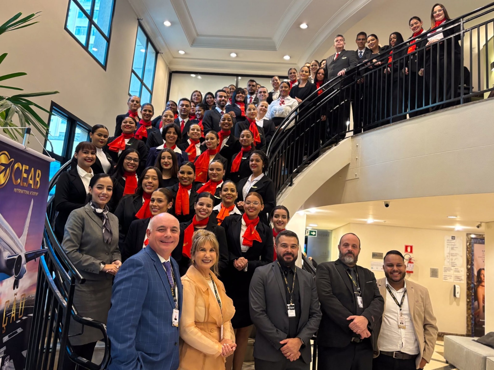 Turma do CEAB no Open Day, etapa presencial que fecha o ciclo da formação a distância.